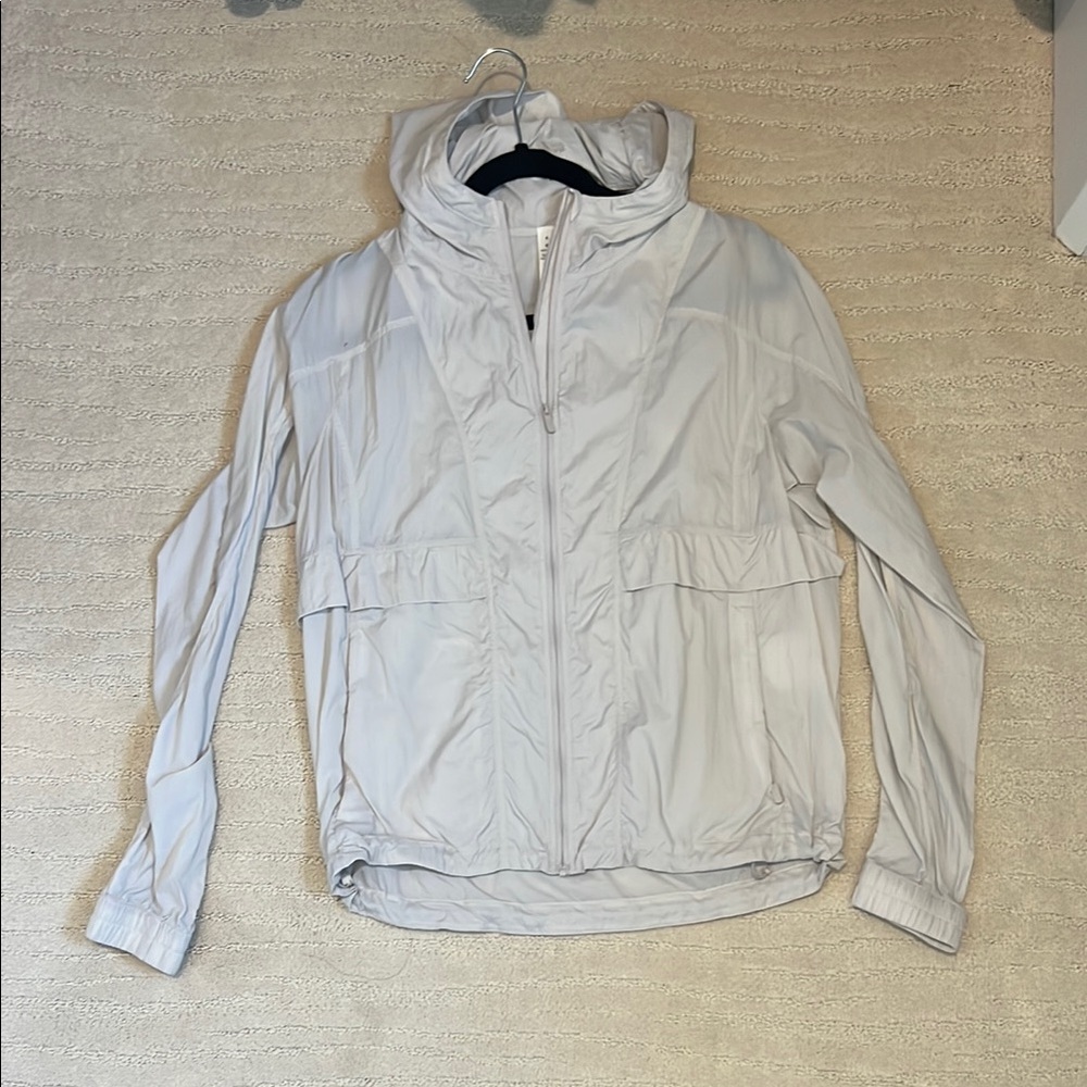 Lululemon Light Gray Hooded Jacket